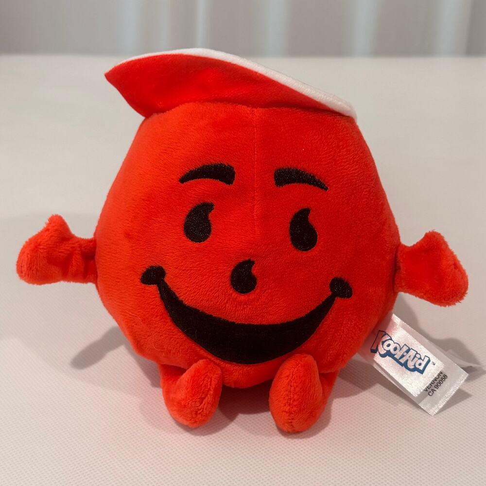 Kool-Aid Man Plush 6" Fiesta Red Pitcher Stuffed Toy Kraft Foods Collectible